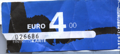 ticket for the disco