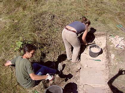 Fabio and Carine working