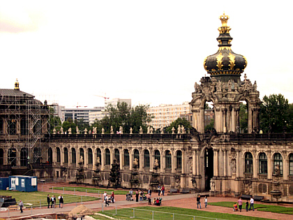 on the inside of the palace