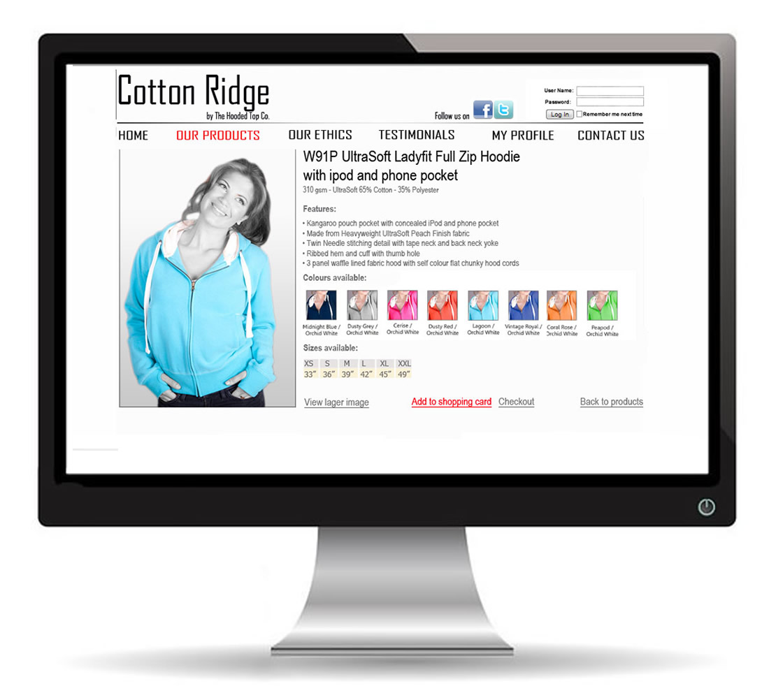 cotton ridge new product page