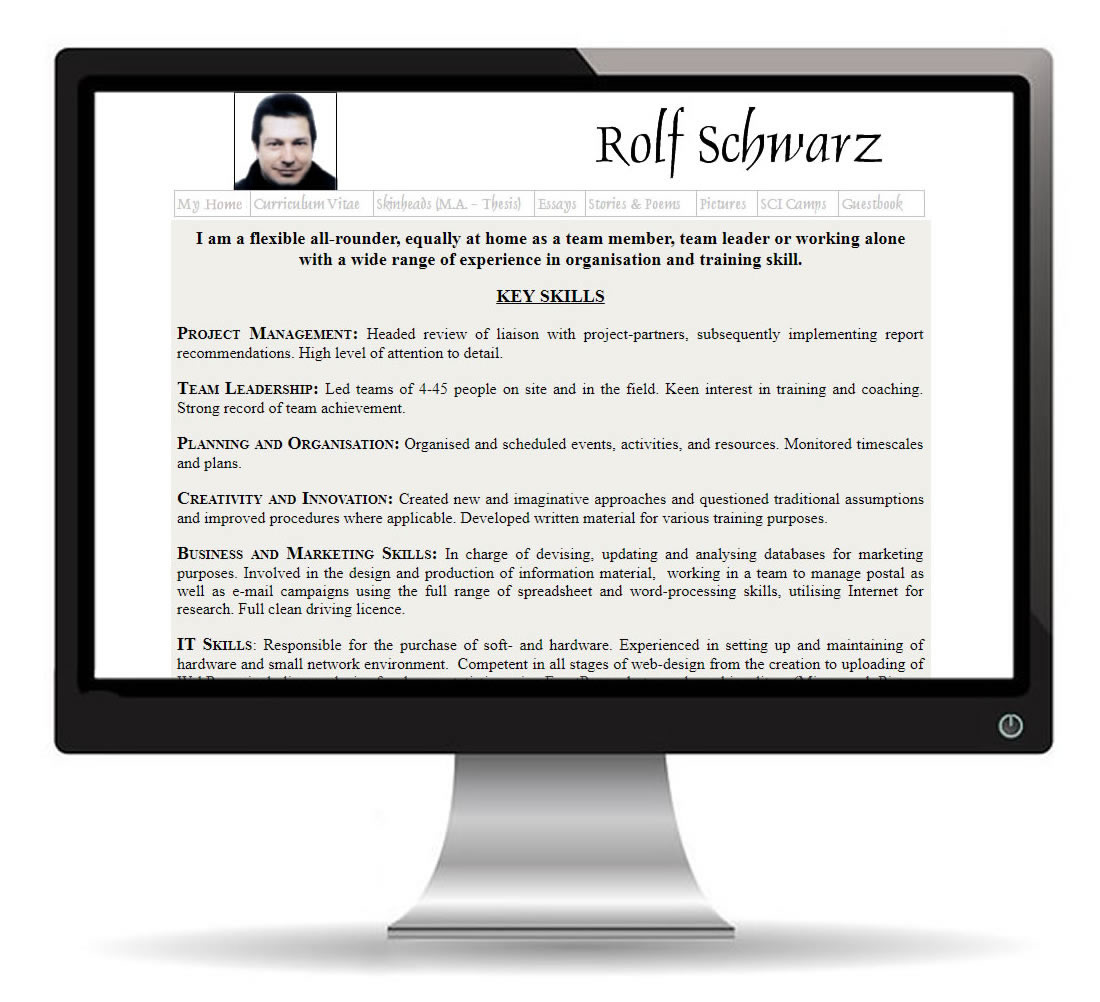 Rolf Schwarz cv page