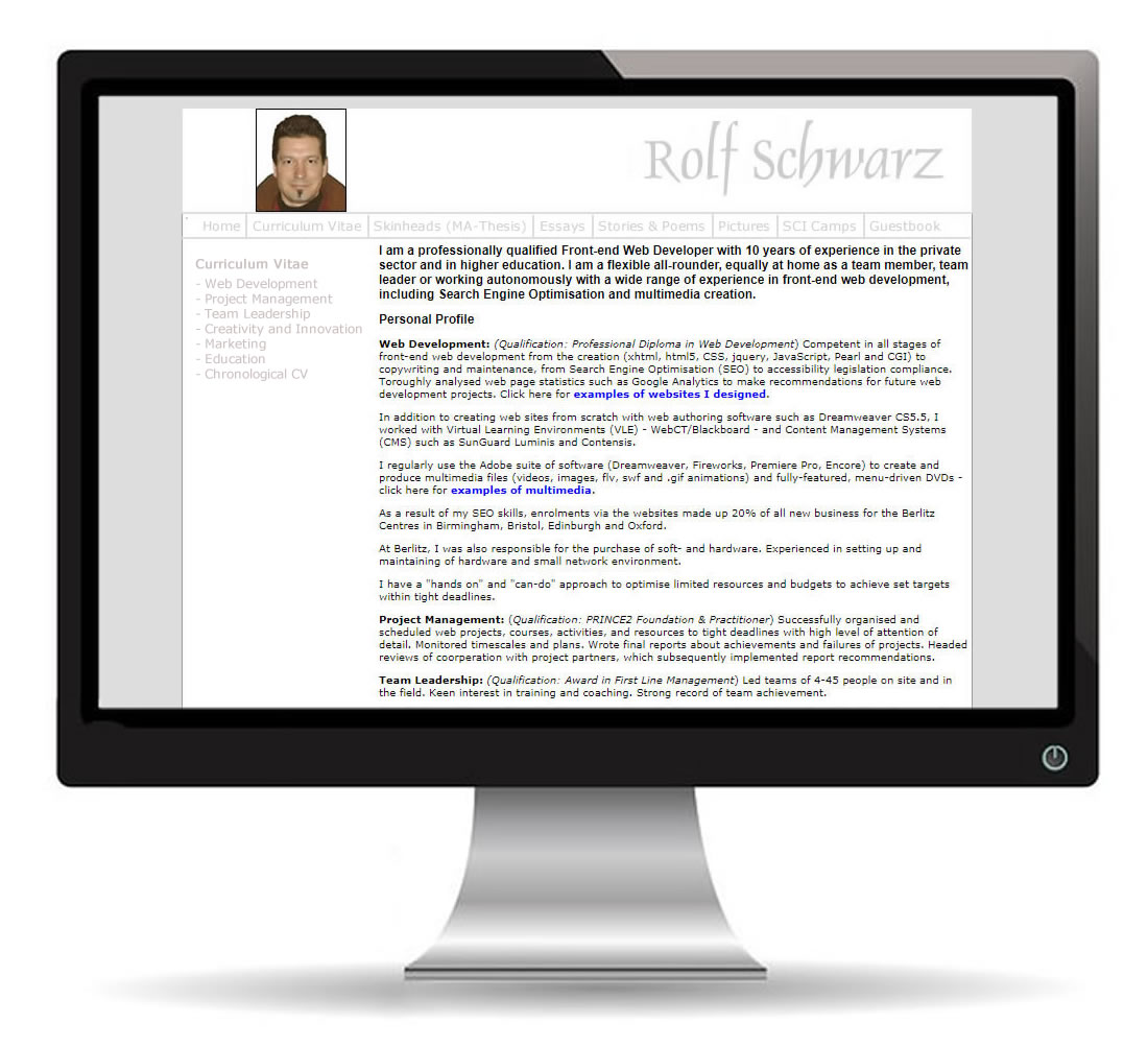 Rolf Schwarz cv page